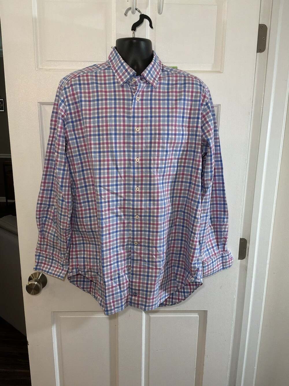 Men’s David Donahue Button Front Shirt Size XL
